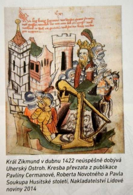 Král Zikmund v dubnu 1422 neúspěšně dobývá Uherský Ostroh.